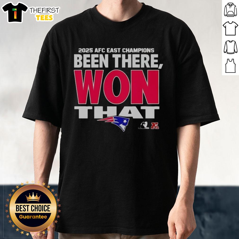 top-new-england-patriots-afc-east-champions-been-there-won-that-2025-t-shirt-1 2025 New England Patriots AFC East Champions 'Been There Won That' T-shirt featuring team colors and logo.