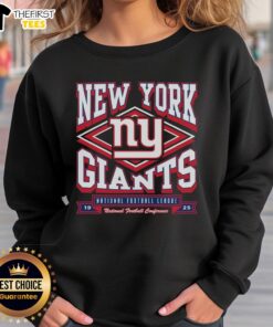 Cozy Top New York Giants heater sweatshirt in team colors, perfect for game day and staying warm during chilly weather.
