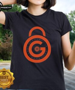 Ladies tee featuring New York Knicks logo, perfect for fans. Shop the top New York Knicks OG Lock design now!
