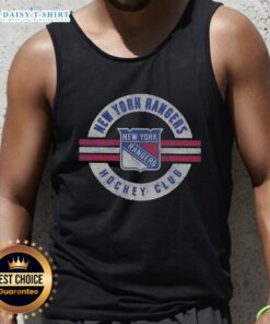 Top New York Rangers surround tank top featuring team colors and logo, perfect for game day and fan apparel.