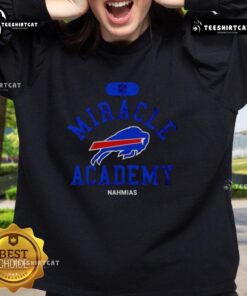 Buffalo Bills Miracle Academy Nahmias sweatshirt in vibrant colors, showcasing team spirit and style for NFL fans.