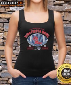 Top Ole Miss Football Fiesta Bowl tank top featuring vibrant team colors and logo, perfect for game day attire.