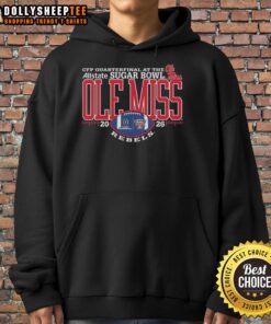 Top Ole Miss Rebels CFP Allstate Sugar Bowl Champions 2026 hoodie featuring team colors and logo for fans.