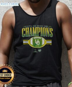 Top Oregon Football CFP Orange Bowl Champions tank top showcasing team pride and style for fans.