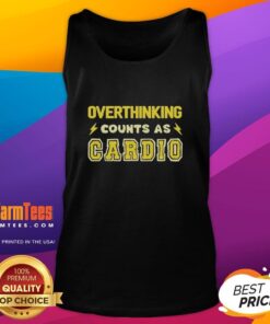 Top-Overthinking-Counts-As-Cardio-Tank-Top featuring a trendy design for fitness enthusiasts and overthinkers.