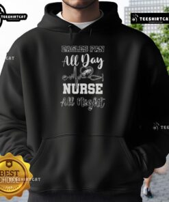 Top Philadelphia Eagles football fan hoodie for nurses, perfect for game day and night shifts in style and comfort.