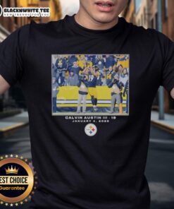 Calvin Austin III NFL Flash Features Big & Tall T-Shirt for Pittsburgh Steelers, perfect for fans in Week 18.