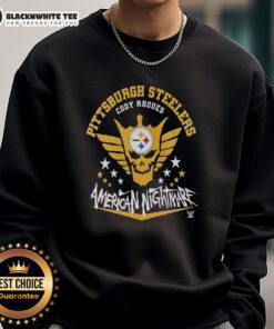 Top Pittsburgh Steelers Cody Rhodes American Nightmare sweatshirt, showcasing team colors and stylish design for fans.