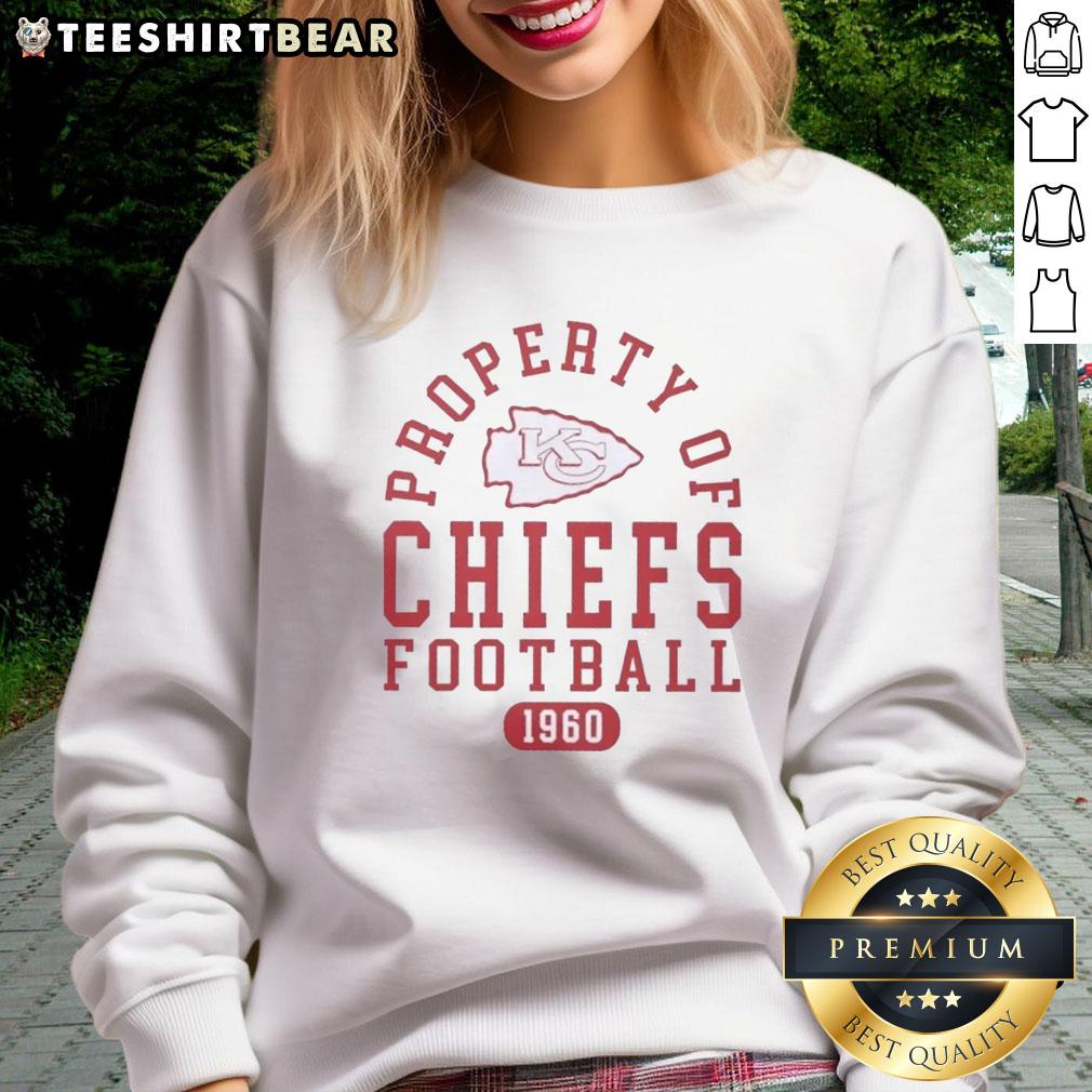 top-property-of-kansas-city-chiefs-football-since-1960-sweatshirt Alt Text: Kansas City Chiefs sweatshirt featuring Top Property of Kansas City Chiefs Football Since 1960 design.