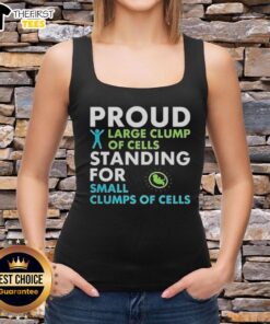 Top view of a proud large clump of cells standing for tank top design, showcasing vibrant colors and unique patterns.