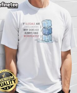 Top Raids Workplaces T-Shirt: Bold statement on ICE raids and illegal freeloaders, perfect for activism and awareness.
