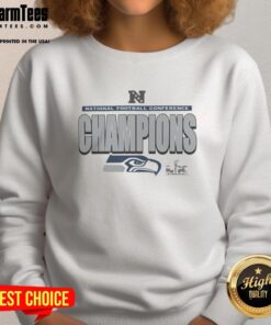 Alt Text: Seattle Seahawks 2025 NFC Champions locker room sweatshirt featuring team logo and vibrant colors. Perfect for fans!