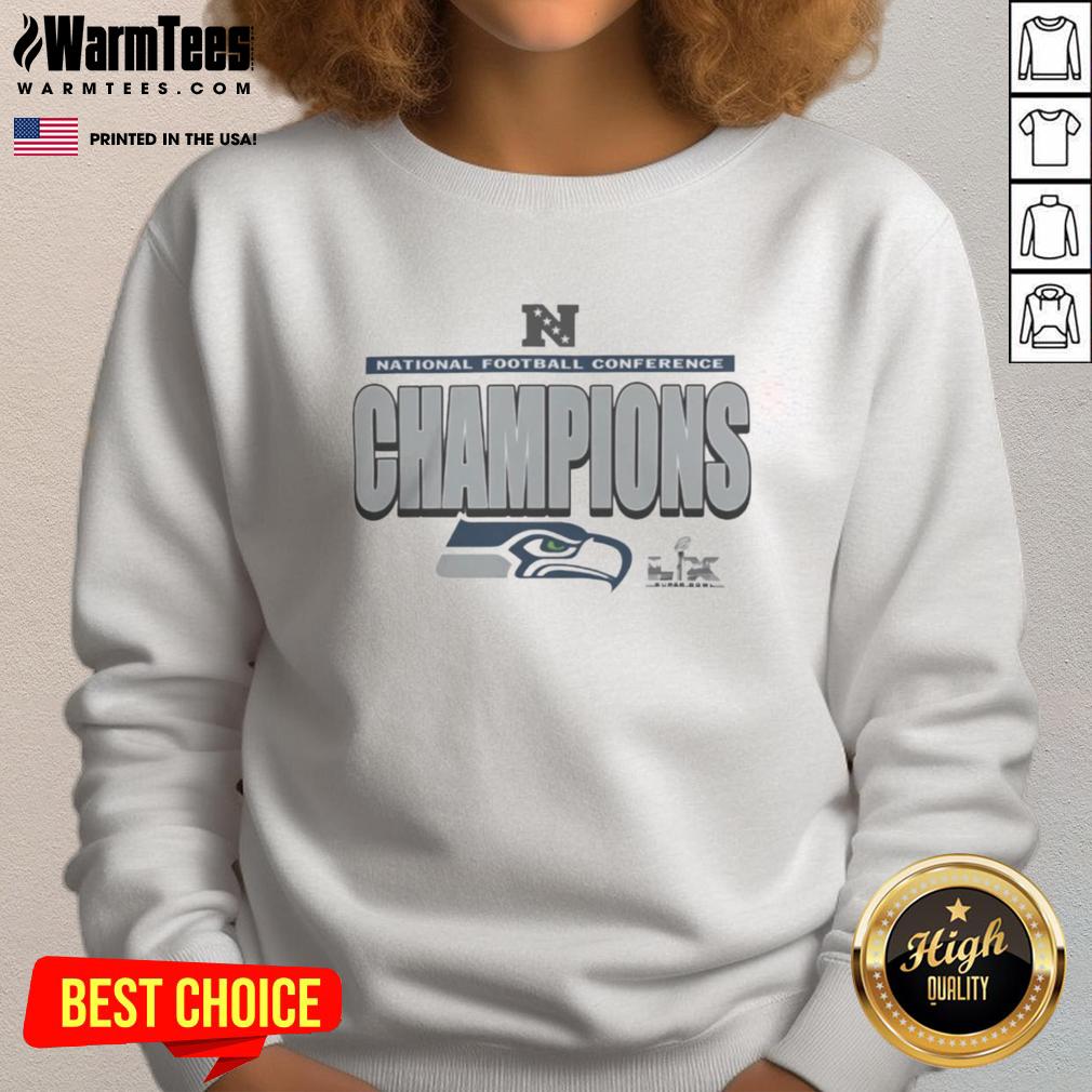 top-seattle-seahawks-2025-national-football-conference-champions-locker-room-sweatshirt Alt Text: Seattle Seahawks 2025 NFC Champions locker room sweatshirt featuring team logo and vibrant colors. Perfect for fans!