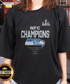 Alt Text: Seattle Seahawks 2025 Super Bowl LX champions roster on a stylish ladies tee, celebrating NFL victory.
