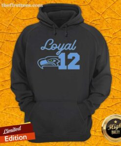 Top Seattle Seahawks Loyal 12 Hoodie in navy blue, showcasing team logo and stylish design for fans.