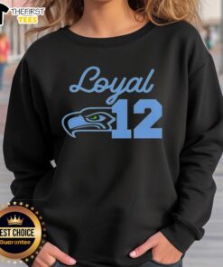 Top Seattle Seahawks Loyal 12 sweatshirt featuring team colors and logo, perfect for fans and game day attire.
