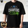 Top Seattle Seahawks National Conference Champions 2026 Big Logo T-Shirt featuring the bold Seahawks logo and vibrant colors.
