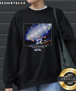Top Seattle Seahawks Rashid Shaheed NFL 2026 photo sweatshirt featuring vibrant team colors and stylish design.