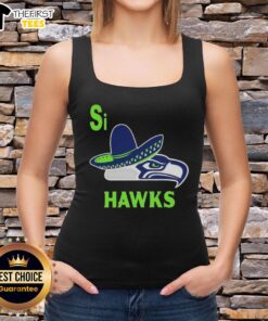 Top Seattle Seahawks Si Hawks Logo Parody T-Shirt - Image 4