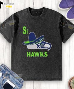 Top Seattle Seahawks Si Hawks Logo Parody T-Shirt - Image 6