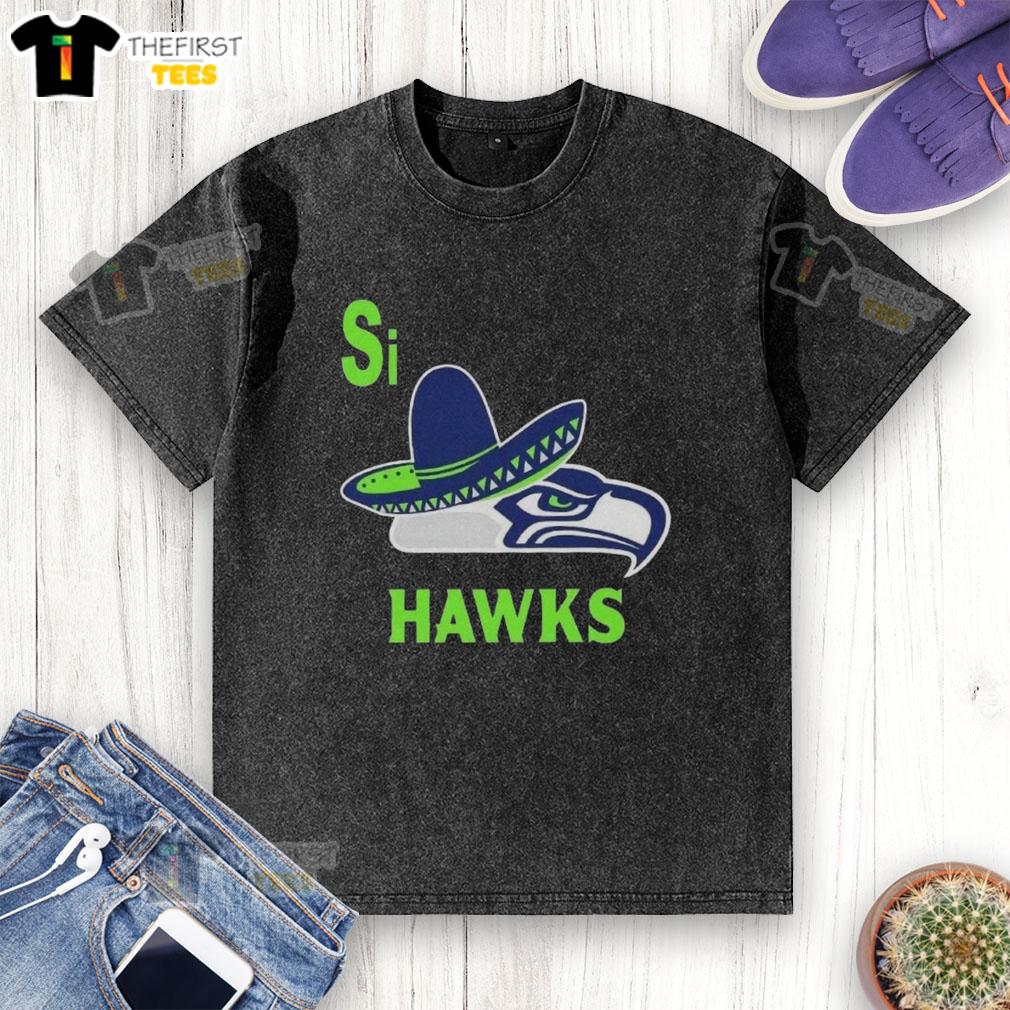 top-seattle-seahawks-si-hawks-logo-parody-washed-t-shirt Top Seattle Seahawks Si Hawks Logo Parody T-Shirt - Image 6