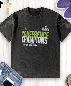 Top Seattle Seahawks Super Bowl Conference Champions 2025 T-Shirt - Image 6