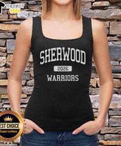 Alt Text: Top Sherwood High School Warriors 2026 tank top featuring school colors and logo, perfect for team spirit and events.