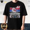 Top SMU Mustangs Beat Arizona Wildcats Holiday Bowl Champions 2026 T-Shirt featuring team logos and celebratory design.