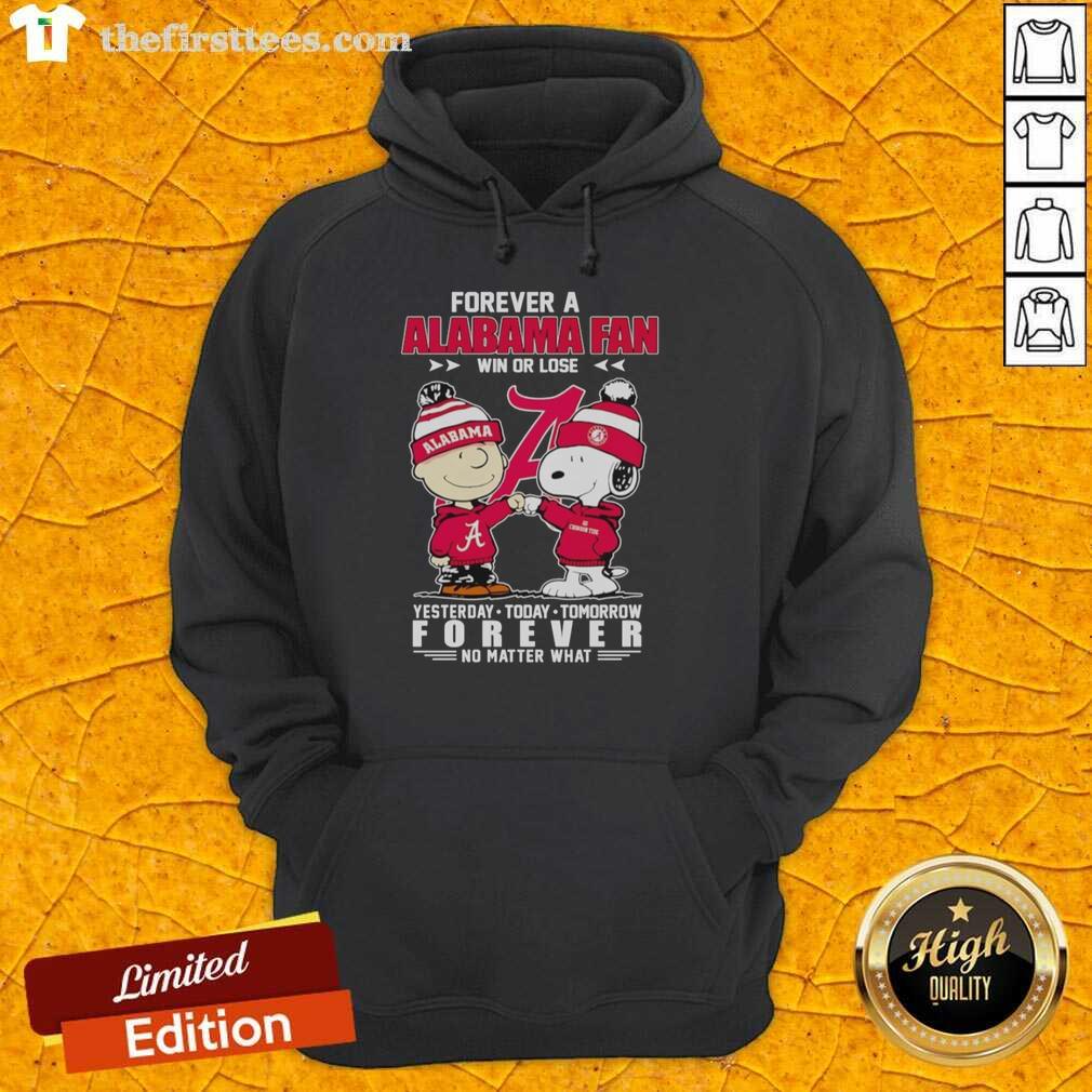 top-snoopy-and-charlie-brown-forever-a-alabama-crimson-tide-fan-win-or-lose-yesterday-today-tomorrow-hoodie Top Snoopy and Charlie Brown hoodie for Alabama Crimson Tide fans, celebrating loyalty win or lose, yesterday, today, tomorrow.