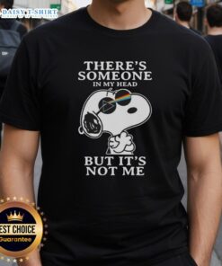 Alt Text: Top Snoopy Pink Floyd 'There's Someone In My Head But It's Not Me' T-Shirt featuring graphic design and vibrant colors.