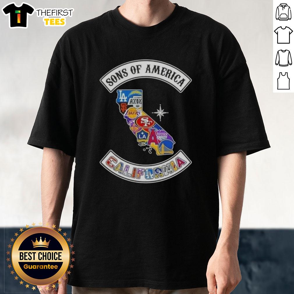 top-son-of-america-california-map-sports-logos-combine-t-shirt-1 Top Son Of America California Map Sports Logos Combine T-Shirt featuring vibrant designs of California and popular sports logos.