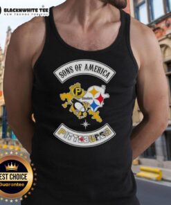 Top Son of America Pittsburgh Map Sports Logos Combine Tank Top featuring vibrant designs and city pride.