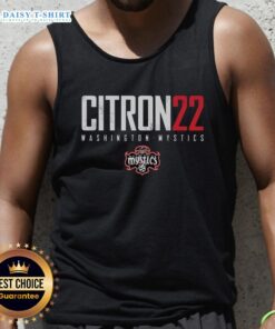 Top Sonia Citron 22 Washington Mystics Elite Tank Top featuring vibrant team colors and stylish design for fans.