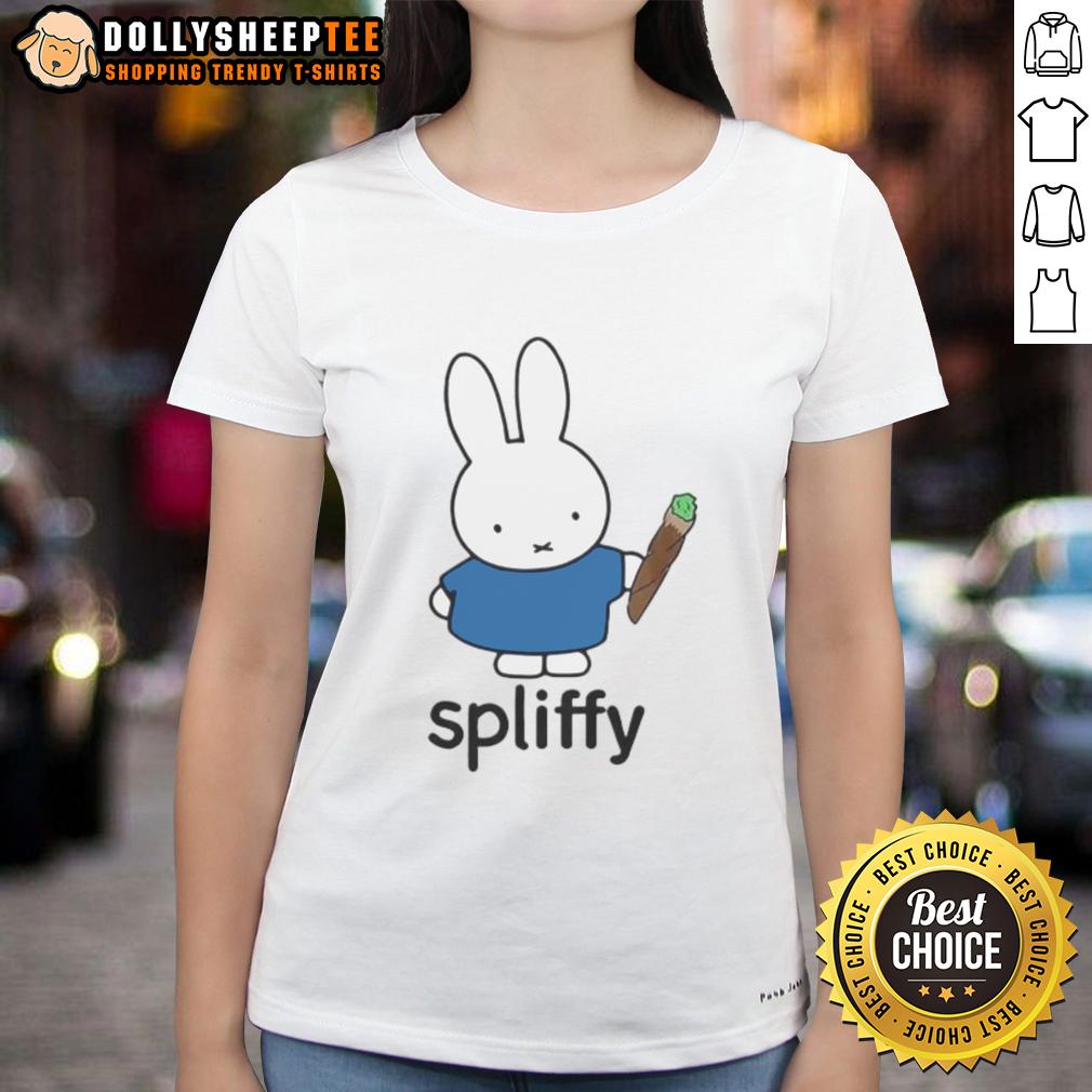 Top Spliffy Bunny Ladies Tee Top Spliffy Bunny Ladies Tee featuring a cute bunny graphic, perfect for casual wear and spring fashion.