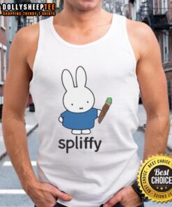 Top Spliffy Bunny Tank Top featuring a cute bunny design, perfect for casual summer outfits and animal lovers.