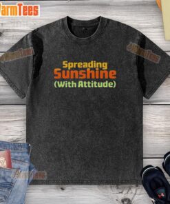 Top Spreading Sunshine With Attitude Washed T-Shirt in vibrant yellow, perfect for casual summer outfits.