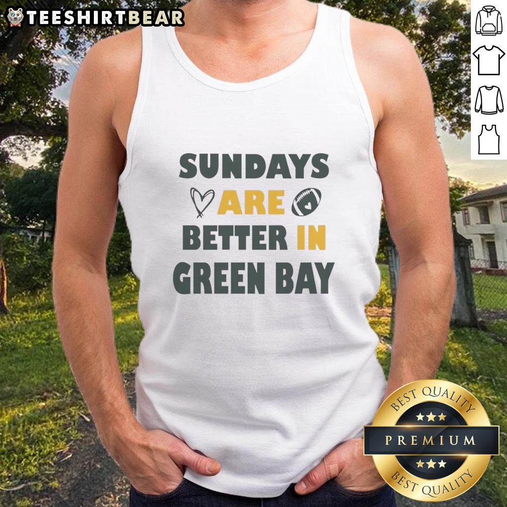 top-sundays-are-better-in-green-bay-packers-tank-top Stylish green tank top featuring 'Top Sundays Are Better in Green Bay Packers' slogan, perfect for game day fashion.
