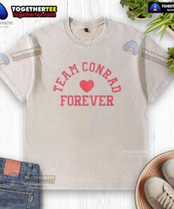 Top Team Conrad Forever washed t-shirt in soft cotton, showcasing a trendy design for casual wear enthusiasts.