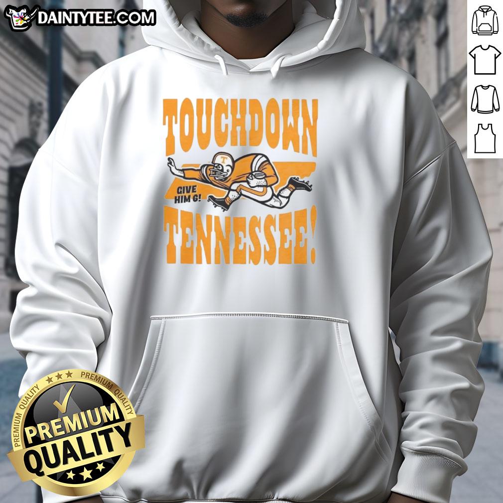top-tennessee-volunteers-football-touchdown-tennessee-give-him-six-vintage-hoodie Vintage Tennessee Volunteers football hoodie featuring 'Give Him Six' design, perfect for fans celebrating touchdowns.