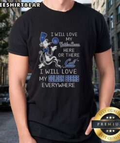 Alt Text: Top The Cat In The Hat I Will Love My Golden Bears T-Shirt featuring playful design for fans of Cal Bears.