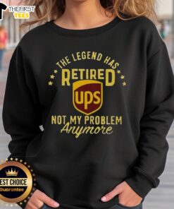 Cozy 'Top The Legend Has Retired' sweatshirt design featuring bold text, perfect for fans celebrating their favorite legends.
