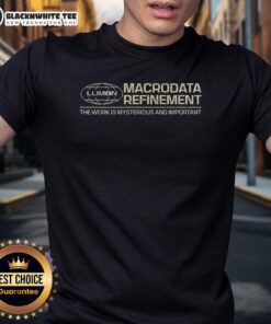 Alt Text: Top The Work Is Mysterious And Important T-Shirt design featuring creative typography on a stylish graphic tee.