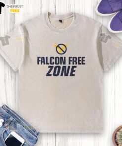 Top Toledo Men's Basketball Falcon Free Zone washed t-shirt in navy blue, perfect for fans and casual wear.