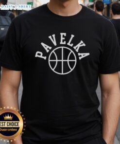 Top Tomas Pavelka Player Basketball T-Shirt featuring bold graphics and vibrant colors for sports enthusiasts.