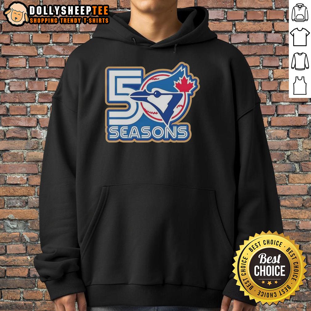 Top Toronto Blue Jays 50 Seasons Logo Hoodie Top Toronto Blue Jays 50 Seasons Logo Hoodie featuring the iconic team logo in vibrant colors, perfect for fans.