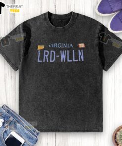 Alt Text: Top Virginia LRD WLLN washed t-shirt featuring a stylish design and comfortable fit for everyday wear.
