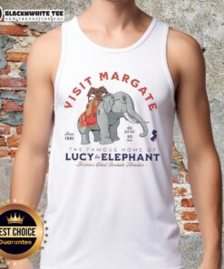 Lucy the Elephant, America's oldest roadside attraction in Margate, featured on a tank top design.