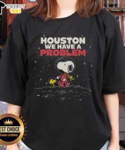 Top We Have A Bit Of A Problem Ladies Tee featuring a stylish design and vibrant colors for casual wear.