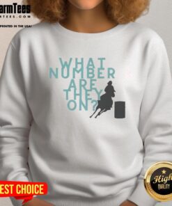 Cozy 'Top-What-Number-Are-They-On' sweatshirt in a stylish design, perfect for casual outfits and fan apparel.
