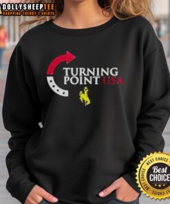 Top Wyoming Cowboys Turning Point USA Sweatshirt in vibrant colors, showcasing team spirit and style for fans.
